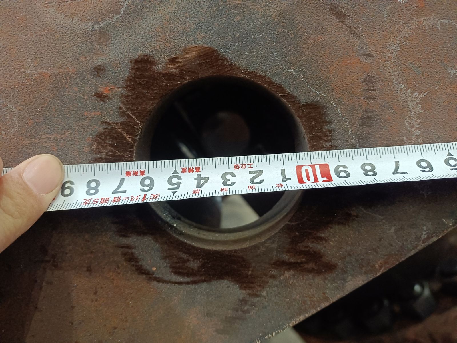 Nozzle opening: diameter checked
